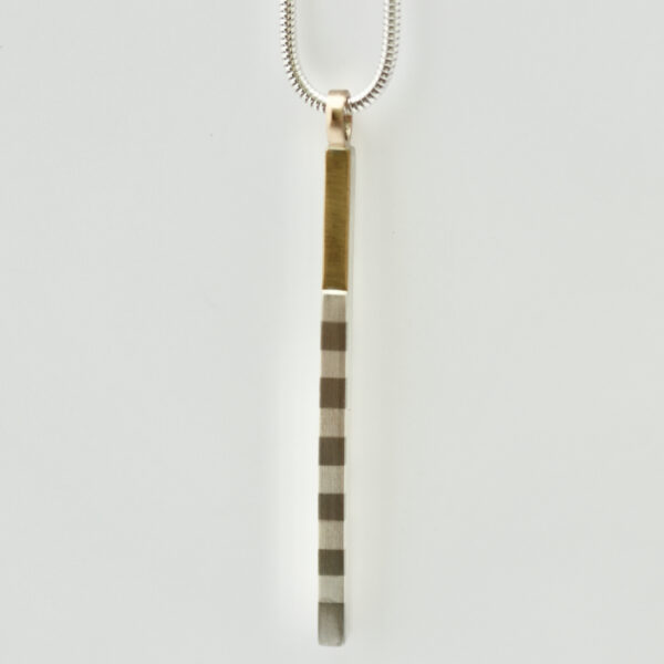 Bar Pendant with 22k Gold is shown.