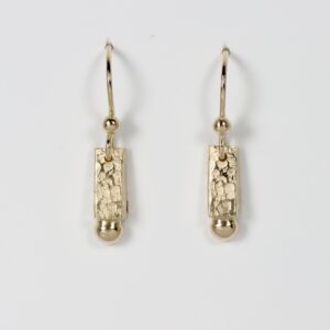 Textured Gold Dangles